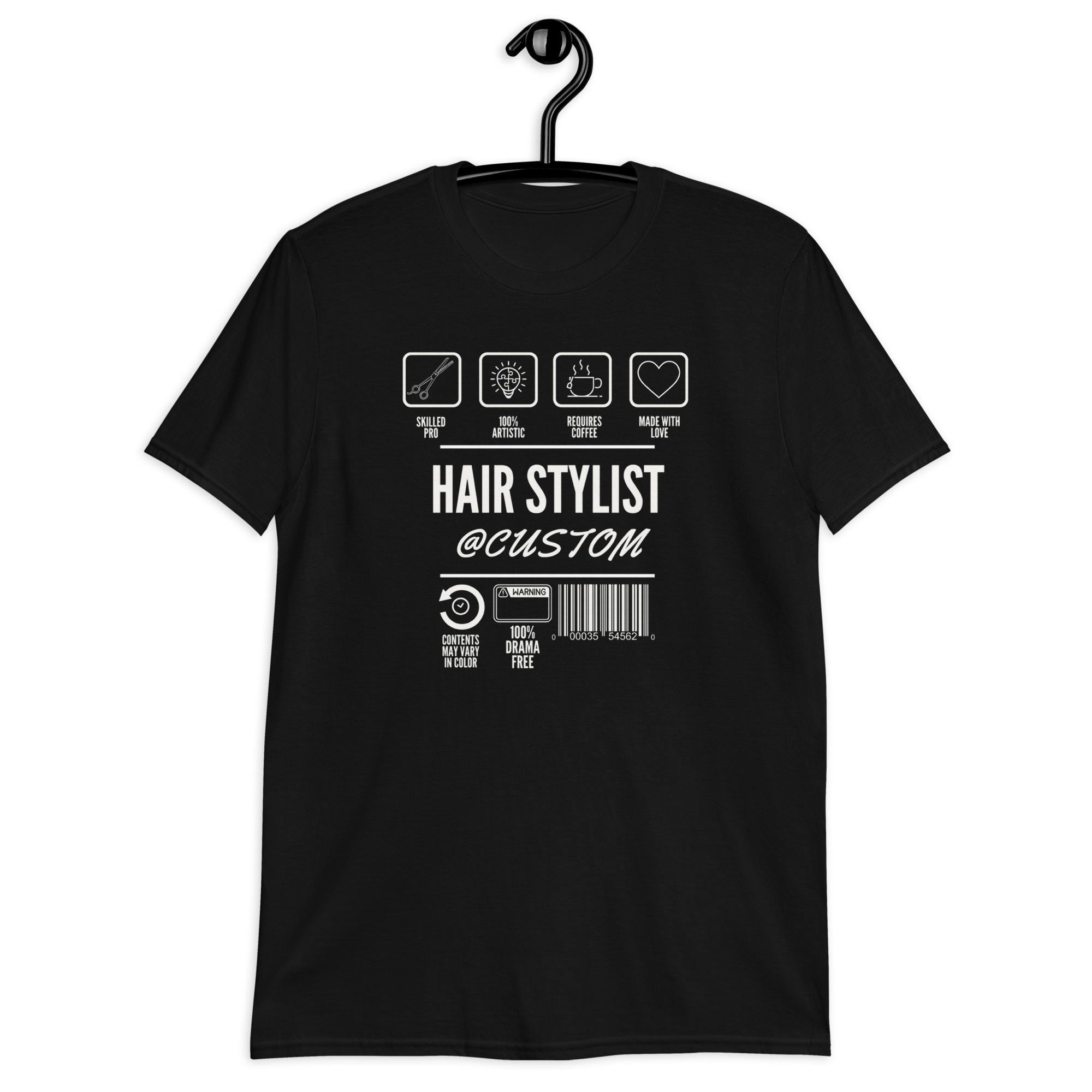 Custom Modern Hairstylist Unisex T-Shirt